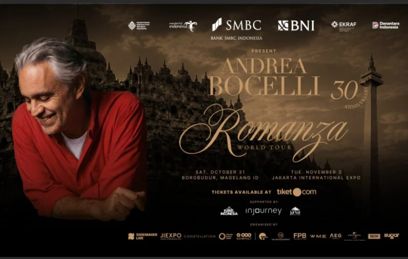 4 Alasan Konser Andrea Bocelli di Indonesia Wajib Ditonton, Ini Cara Beli Tiketnya