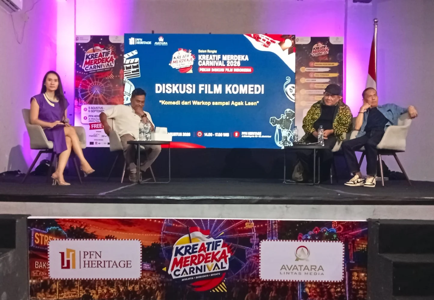 Kreatif Merdeka Carnival 2026 Bahas Masa Depan Film Komedi Indonesia