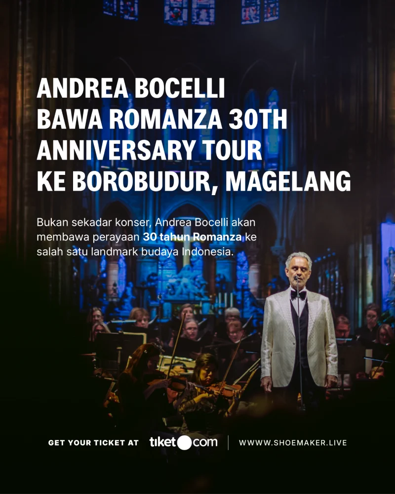 Tak Perlu ke Luar Negeri, Ini 5 Alasan Saksikan Andrea Bocelli di Indonesia