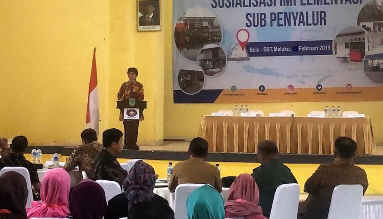 sosialisasi Implementasi Sub Penyalur BBM Satu Harga di Bula, ibu kota kabupaten SBT, Maluku, Senin (11/2).